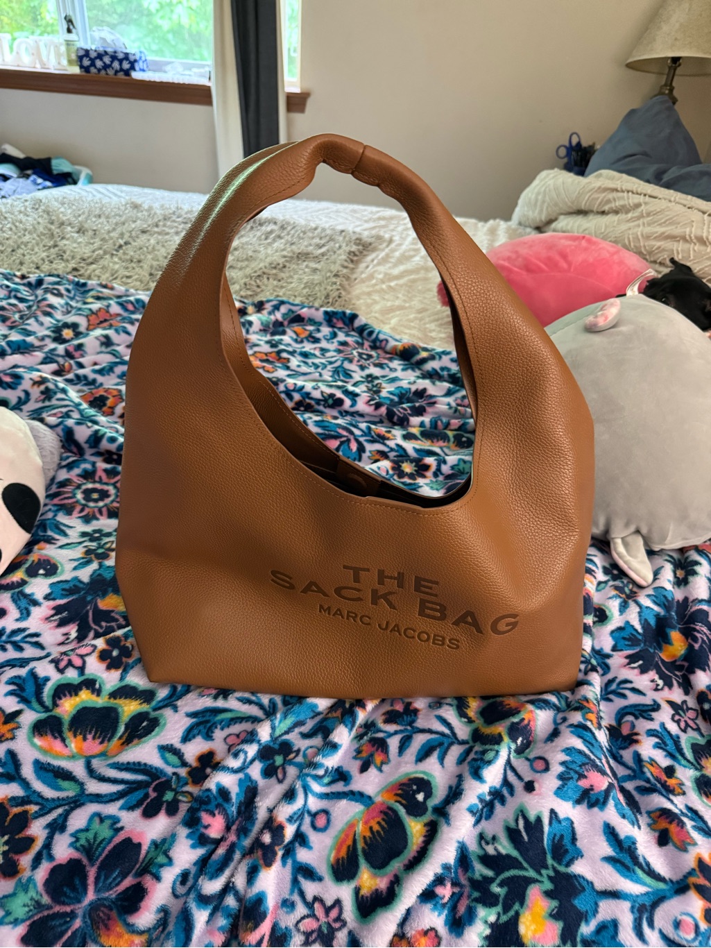 Marc Jacobs The Sack Bag In Cognac Brown Pebbled Leather